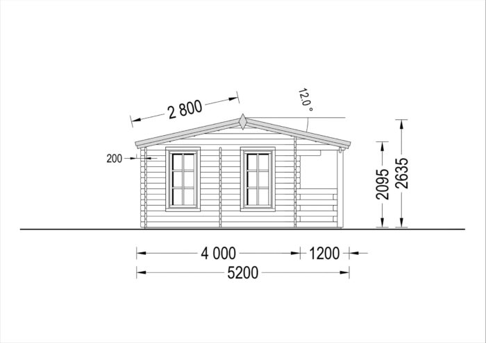 Premium Gartenhaus ROLAND 5x5 m, 25 m²