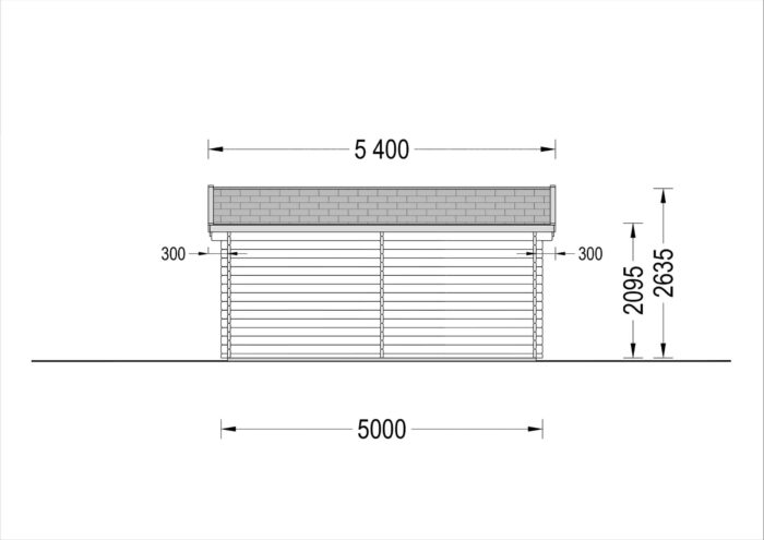 Premium Gartenhaus ROLAND 5x5 m, 25 m²