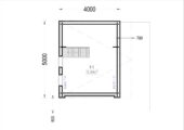 Blockbohlenhaus SANDRA (44mm + Holzverschalung), 20m² Extra Isoliert – Bild 5