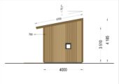 Blockbohlenhaus SANDRA (44mm + Holzverschalung), 20m² Extra Isoliert – Bild 7
