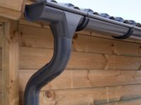 Dachrinnenset Zink Dachrinne für Pultdach bis 13,6 m