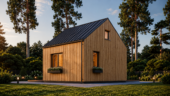 Blockbohlenhaus SASCHA (44 mm + Holzverschalung), 20 m² – Bild 3
