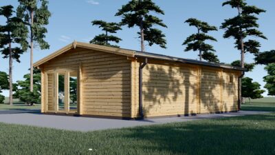 Premium Blockbohlenhaus MARTIN (44 mm) 48 m² – Bild 3