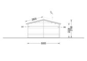 Blockbohlenhaus mit Terrasse ANTON, 5x9 m, 35 m² + 8m² – Bild 7