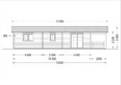 Blockbohlenhaus DORIS (Isoliert, 44+44 mm) · 63 m² mit Terrasse – Bild 8