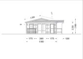 Blockbohlenhaus DORIS (Isoliert, 44+44 mm) · 63 m² mit Terrasse – Bild 7