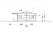 Blockbohlenhaus DORIS (Isoliert, 44+44 mm) · 63 m² mit Terrasse – Bild 9