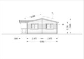 Blockbohlenhaus DORIS (Isoliert, 44+44 mm) · 63 m² mit Terrasse – Bild 9