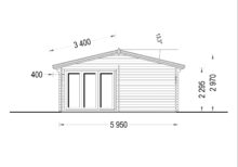 Premium Blockbohlenhaus MARTIN (44 mm) 48 m² – Bild 10