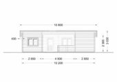 Blockbohlenhaus ULRICH (44+44 mm · Extra Isoliert) · 70 m² · Pultdach – Bild 7