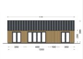 Blockbohlenhaus ADRIAN (44mm + Holzverschalung ), 50m² – Bild 6