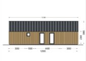 Blockbohlenhaus ADRIAN (44mm + Holzverschalung ), 50m² – Bild 8