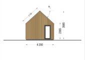 Blockbohlenhaus ADRIAN (44mm + Holzverschalung ), 50m² – Bild 9