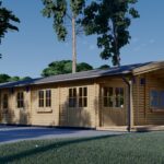 Blockbohlenhaus BIRGIT (66mm), 6x19m, 114m²