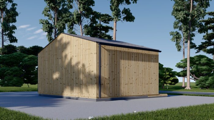 Gartenhaus ELSA (34 mm + Holzverschalung), 5x3m, 15m²