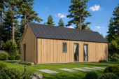 Blockbohlenhaus ADRIAN (44mm + Holzverschalung ), 50m² – Bild 5