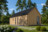 Blockbohlenhaus ADRIAN (44mm + Holzverschalung ), 50m² – Bild 4