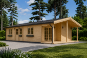 Blockbohlenhaus LUDWIG (66mm), 6x12m, 72m²
