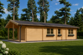 Blockbohlenhaus LUDWIG (66mm), 6x12m, 72m² – Bild 4
