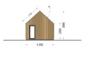 Blockbohlenhaus ADRIAN (44mm + Holzverschalung ), 50m² – Bild 10