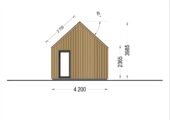 Blockbohlenhaus ADRIAN (44mm + Holzverschalung ), 50m² – Bild 10