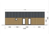 Blockbohlenhaus ADRIAN (44mm + Holzverschalung ), 50m² – Bild 6