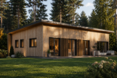 Holzhaus Zürich (66 mm + Holzverschalung), Isoliert 96 m² – Bild 2