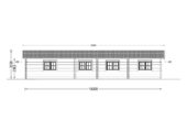 Blockbohlenhaus BOZEN (66mm), 15x6m, 90m² – Bild 9