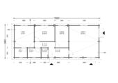 Blockbohlenhaus BOZEN (66mm), 15x6m, 90m² – Bild 10