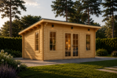 Gartenhaus aus Holz EBENSEE, 5x4 m, 20 m² – Bild 4