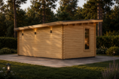 Gartenhaus aus Holz EBENSEE, 5x4 m, 20 m² – Bild 3