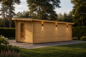 Gartenhaus aus Holz EBENSEE, 5x4 m, 20 m² – Bild 2