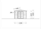 Gartenhaus ELENA (44 oder 66 mm) – 6,6 × 3 m (20 m²) – Bild 9