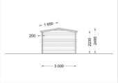 Gartenhaus ELENA (44 oder 66 mm) – 6,6 × 3 m (20 m²) – Bild 7