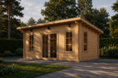 Gartenhaus aus Holz EBENSEE, 5x4 m, 20 m²