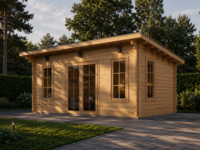 Gartenhaus aus Holz EBENSEE, 5x4 m, 20 m²