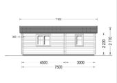 Blockbohlenhaus MORITZ, 4.2x7.5m, 32m² – Bild 8