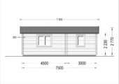 Blockbohlenhaus MORITZ, 4.2x7.5m, 32m² – Bild 8