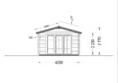 Blockbohlenhaus MORITZ, 4.2x7.5m, 32m² – Bild 10