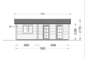 Blockbohlenhaus MORITZ, 4.2x7.5m, 32m² – Bild 11