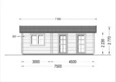 Blockbohlenhaus MORITZ, 4.2x7.5m, 32m² – Bild 11