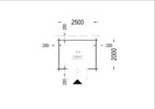 Gartenhaus NINA, 2.5x2 m, 5 m² – Bild 6