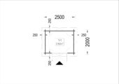 Gartenhaus NINA, 2.5x2 m, 5 m² – Bild 6