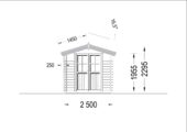 Gartenhaus NINA, 2.5x2 m, 5 m² – Bild 7