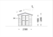 Gartenhaus NINA, 2.5x2 m, 5 m² – Bild 7