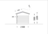 Gartenhaus NINA, 2.5x2 m, 5 m² – Bild 9