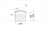 Gartenhaus NINA, 2.5x2 m, 5 m² – Bild 9
