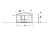 Gartenhaus aus Holz OLIVER (44mm), 4x3m, 12m² – Bild 7
