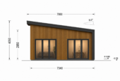 Holzhaus Zürich (66 mm + Holzverschalung), Isoliert 96 m² – Bild 5