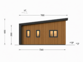Holzhaus Zürich (66 mm + Holzverschalung), Isoliert 96 m² – Bild 7